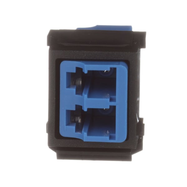 Lc Duplex Adapter Module, Bl, Ceramic (10 Pack), 10PK
